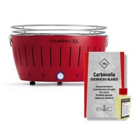 photo LotusGrill - LG G435 U Barbecue Red + gel de ignição 200 ml e carvão Quebracho Blanco 2 1
